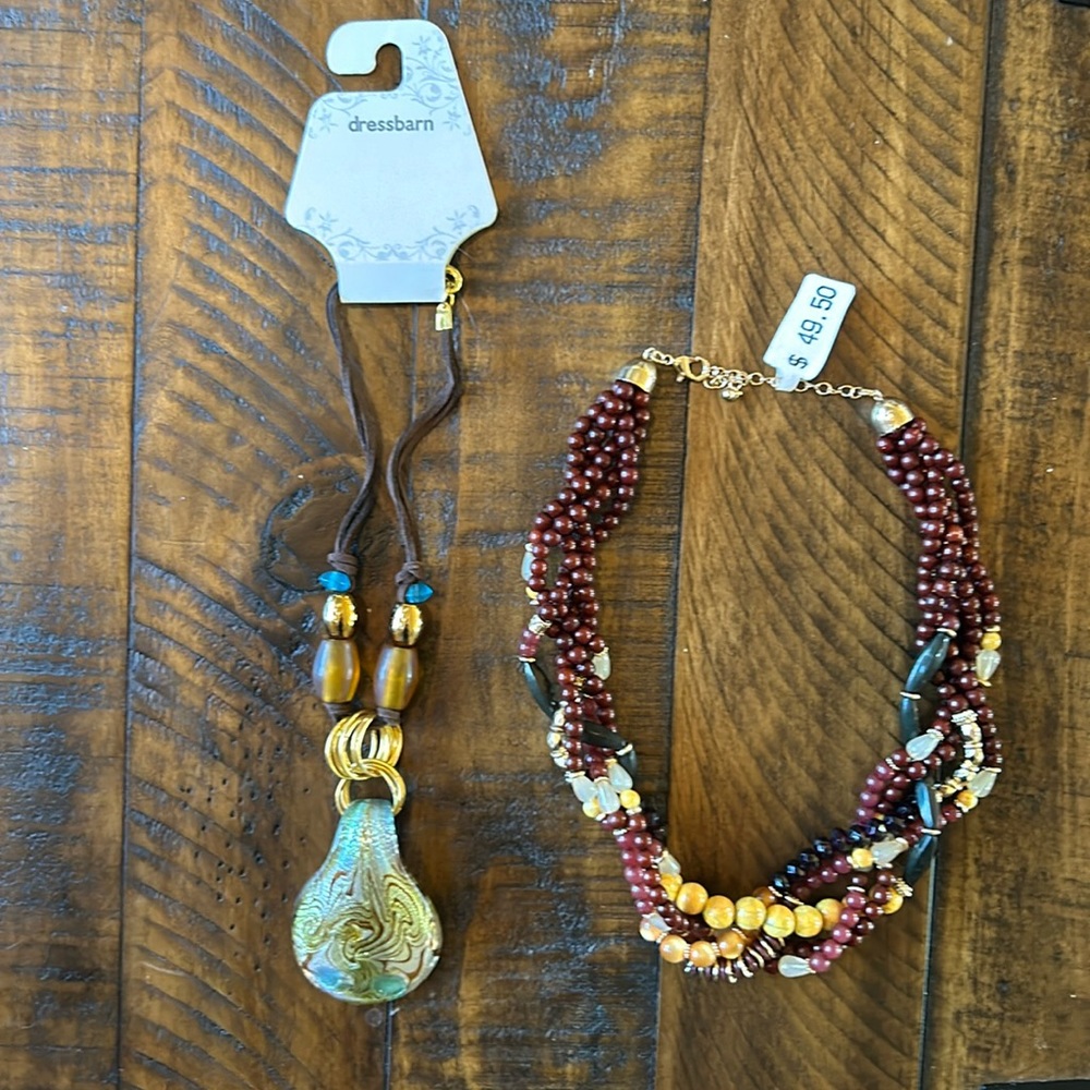 NWT Bundle Two Boho Beaded Necklaces